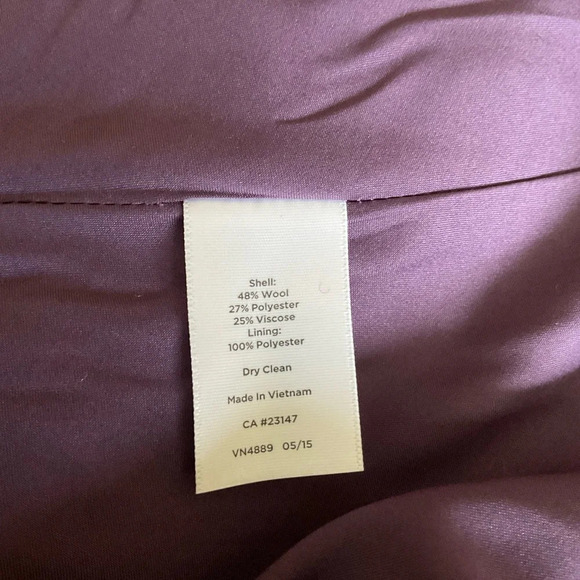 Talbots Mauve Plaid Skirt - Picture 5 of 5